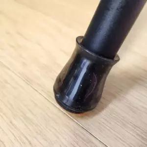 실리콘의자캡 원형 XS 투명 검정 4P 1세트