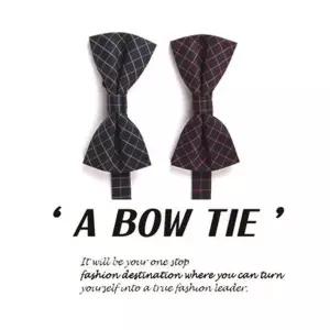 [하프클럽/]편리한 면 사무실 면접 남자 리본 보타이 멋있는