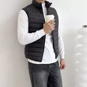 [하프클럽/]패션 남성 니트조끼 봄 가을 조끼 니트베스트 이너