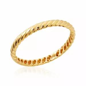 [모룬] 14K 플로우 스파이럴 2mm 올밴드 할로우링 반지 MOR41684