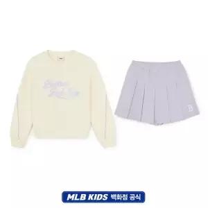 갤러리아 MLB엠엘비키즈 스포티브 애슬레저 카라 맨투맨세트 여아셋업 7FS2A0