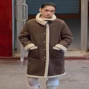 [케네스레이디](E332) 이프 무스탕 코트 (ETTHPL0103)