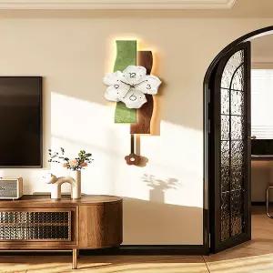 감성 인테리어 액자 빈티지 화분 디자인 꽃병 포인터 스타일 벽시계 2025년 장식 그림 시계 레트로 복고풍