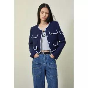 [에고이스트] EGEQ3WJ861 포켓 포인트 라운드 크롭 자켓 (24년 가을)