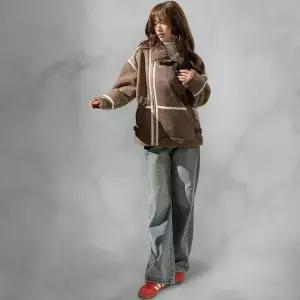 [하프클럽/다잇템]여성 재킷 FW 포근한 양털 무스탕 시크룩