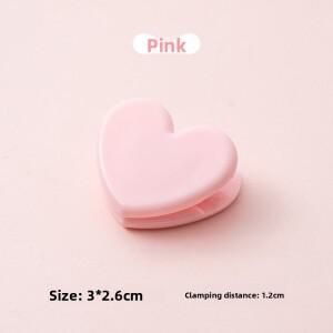 소니식 귀여운 하트 모양 바인더 클립 컬러풀 인스 스타일 클램프 파일 정리 저널 장식 청구서 분류 사무용