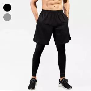 [하프클럽/]남자레깅스 스포츠 반바지 남성 레깅스 일체형