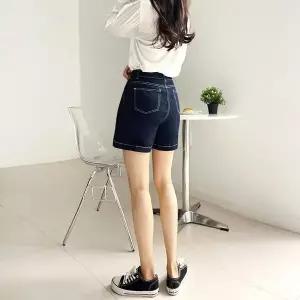 [하프클럽/]커팅청바지 숏팬츠 4부 A라인 티네즈 데님