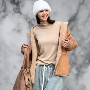 [신세계라이브쇼핑][옷자락] 여성 기본 반목 긴팔 티셔츠 스판 데일리 이너웨어