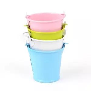 컬러 양철 미니 화분 소형 식물 인테리어 소품 화초 용기 (WFKAXBQ)