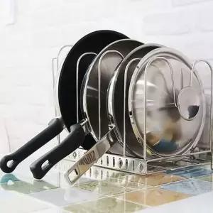 후라이팬 수납 정리대 주방 정리함 거치대 용품 프라이팬 (WFKAWDM)