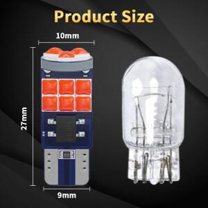 루보식 10pcs T10 W5W 194 501 Led Canbus 오류  자동차 인테리어 조명 3030 15SMD 3D 칩 순수한 흰색 악기