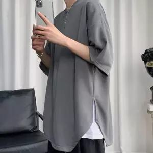 3컬러 무지 티셔츠 반팔 오버핏티셔츠 오버핏 남성티셔츠 무지티 레이어드