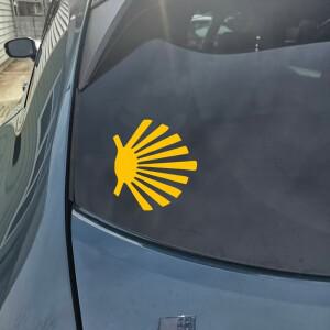 루보식 Camino de Santiago 자동차 비닐 스티커의 상징 Windows 범퍼 장식 광택 필름 데칼 튜닝 부품