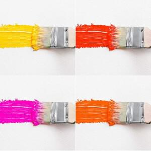 파니식 페인트 브러시 및 칩 얼룩 바니시 접착제 Gesso 1.5 인치 (35mm) 24 팩