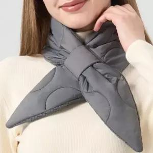 여성 겨울 리본 패딩 넥워머 쁘띠 숏 머플러 목도리