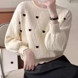 브이넥니트 크롭니트 여성겨울니트 다이아 니트후드집업 라운드니트 여성스웨터