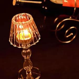 [하프클럽/]유리 캔들 홀더 힐링 인테리어 티 라이트 미니 투명