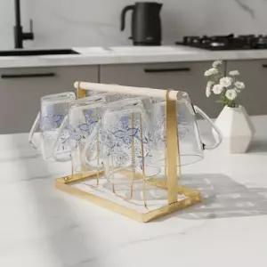 골드 스탠드 퓨어 글라스머그 6p세트