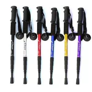 고품질 휴대용 필수품 4단 I자형 등산스틱 접이식 안전산행 (WFKB5OA)