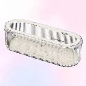 뚜껑 있는 수저통 수저정리 물빠짐 수납함 주방용품 (WFKBF05)