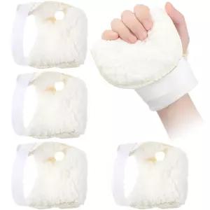 오른손 손가락 보호용 Nuanchu 4개 손바닥 보호대 쿠션 방지 장갑 셰르파 안감 밴드 부드러운 손 피부 손상