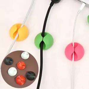 ( )선정리 홀더 케이블클립 충전기 6P 이어폰 줄 세트 전선 보관