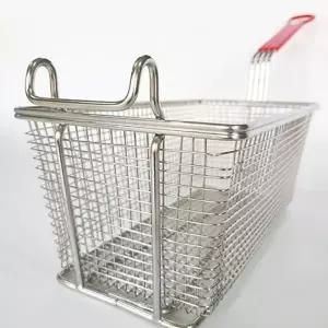 ( )스텐 사각 바스켓 업소용 치킨바구니 튀김망받침 대형