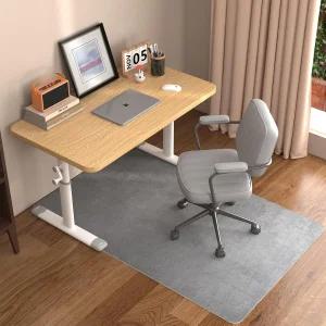 하드우드 바닥 코듀로이 표면용 플래풋 책상 의자 매트 1/6인치 두께 55인치 사무용 - 100 대형 미끄럼