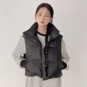 겨울점퍼 스티치 따뜻한 양털집업 양털점퍼 조끼 복 여성 데일리점퍼 크리브