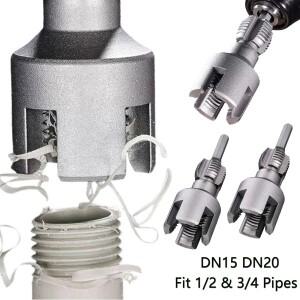 내부 외부 파이프 나사 가공 도구 PVC 1/2인치 및 3/4인치 수도관 제작 업그레이드