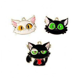 크로스 스티치 자수 재봉 바늘 및 핀 홀더용 고양이(3피스) 관리기