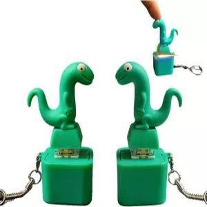 도마뱀 열쇠고리 키보드 피젯 장난감 버튼 소리 충전식 불안 다채로운 빛과 휴대용
