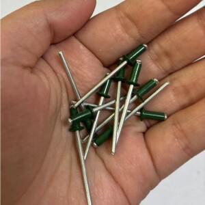 RAL6005 그린 래커 블라인드 리벳  알루미늄 스틸 페인트 팝 엔드 돔 헤드 DIY 홈 패스너  5/32 인치  50