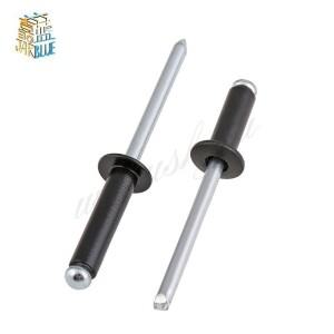 50피스 OR 100피스 M4 x 6/8/10/12/14/16/20/4mm 블랙 알루미늄 블라인드 라운드 헤드 리벳 네일 장식 팝