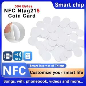 10개 NFC 215 카드 부착형 태그는 TaGM호환o로 작성할 수 있으며 스위치와 함께 작동하며  휴대폰 핸드폰에