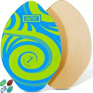 들과 성인을 위한 컬러 EVA 그립 패드와 고광택 클리어 코트 나무 스키보드가 있는 BPS 뉴질랜드 코루