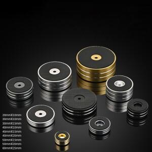 하이파이 오디오 스피커 앰프 CD 플레이어 알루미늄 스틸 완충기 풋 패드 댐핑 스탠드 절연 스파이크 스트