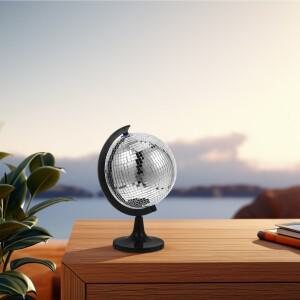 1개 지구본 장식품 반사 디스코 볼 디자인 사무실 가정 파티 책상 룸 액세서리