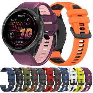 [호환품]20mm 실리콘 스포츠 스트랩 가민 호환 포러너 265 570 165 645 소프트 브레이슬릿 비보액티브 4 5