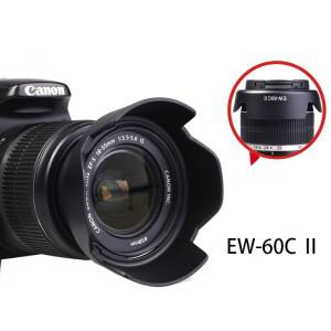 캐논호환 카메라 렌즈 후드 EW-60C  18-55mm 1300D1500D DSLR 450D 58mm 리버스 단추 커버
