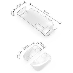 [호환품]스팀 덱 호스트용  투명 PC 하드 케이스 분리형 크리스탈 보호 게임패드 커버 게임 콘솔 쉘