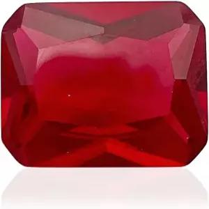 그리린스 래디언트 컷 루즈 합성 루비 스톤 레드 코룬덤 젬스톤 페이스드 VVS 클리어런스 (1Pcs)