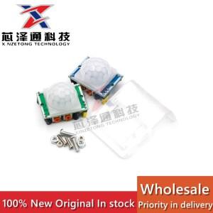 HC-SR501 인체 적외선 유도 모듈 초전기 센서  프로브 레드 블루 플레이트 옵션