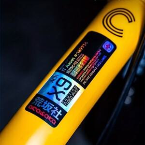 3피스 레이저 산악 자전거 스티커 - 방수 UV 보호 자동차 사이버펑크 스타일 바이크 오토바이