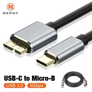 [호환품]USB C - 마이크로 B 케이블 3.0(5Gbps) 타입 수컷 암컷 외장 하드 드라이브/SSD(도시바 WD 씨게이