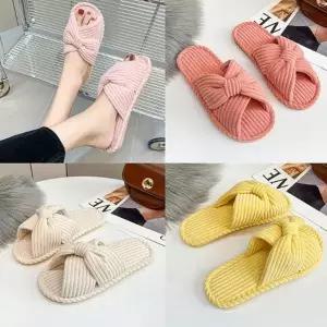 여성 사무실 실외 실내 폭신한 파스텔 컬러 실내화