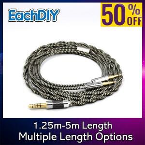 [호환품]나이트 호크 모노프리스 M650 M1060 LN008043 용 2 코어 2.8mm Litz OFC 이어폰 실드 브레이드 슬