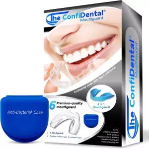 편안한 수면을 위한 맞춤형 성형 가능한 치과용 바이트 가드 6개로 구성된 야간 팩에서 치아를 갈기