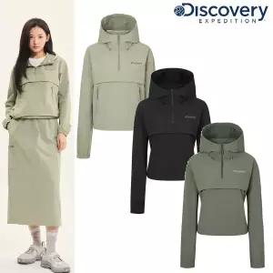 [디스커버리](광주신세계)[25S/S] 디스커버리 DWTR47051 여성 우븐 트레이닝 아노락 후드 반 집업 자켓 ...